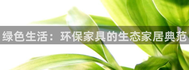 意昂5(KGAME)平台代理登录网址：绿色生活：环保家具的生